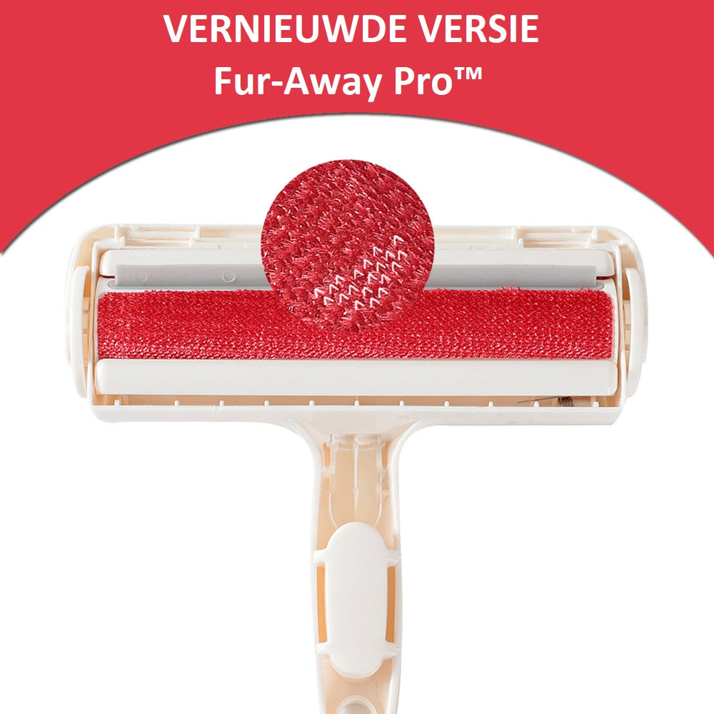 pets : Fur-Away Pro - Verwijdert Eenvoudig en Efficiënt Huisdierharen Rood in Rood van Pantino