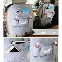 Car Seat Organizer : Auto Achterbank Opbergzak Organisator - Donker Grijs in Grijs van Pantino