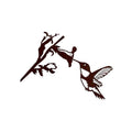 Arte metálico de colibrí para jardín