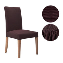 home & garden : Belleza Stoel Cover - 2-pack in Koffie bruin | 2 stuks van Pantino