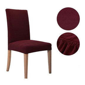 home & garden : Belleza Stoel Cover - 2-pack in Bordeaux Rood | 2 stuks van Pantino