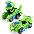 DinoCar - Dinosaur-Transformerende Bagdel - Blauw