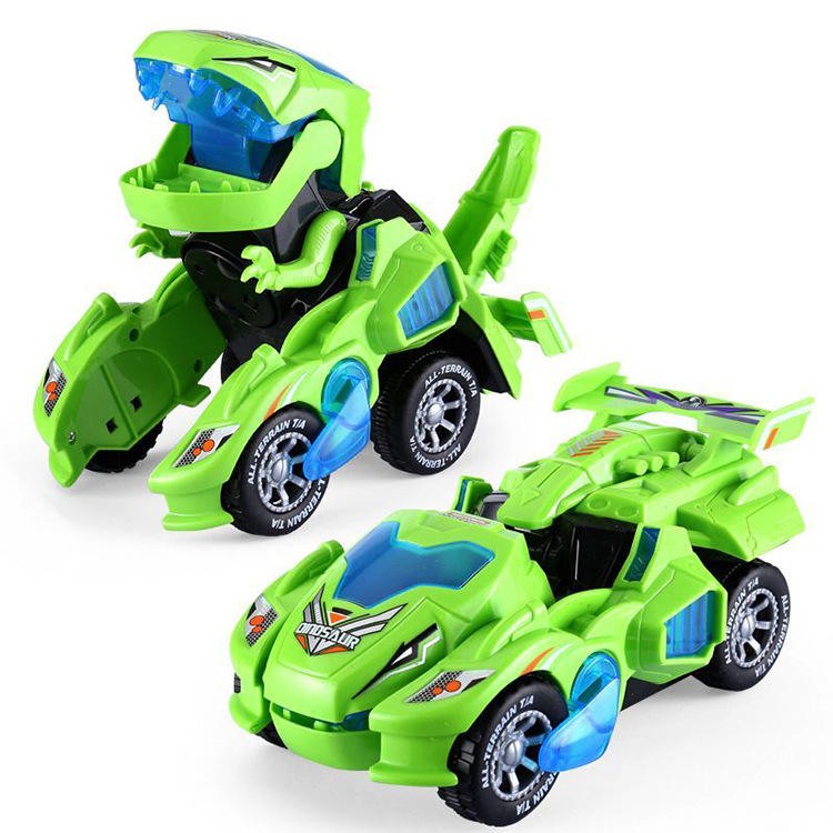 other : DinoCar - Dinosaur-Transformerende Bagdel - Blauw in Groen van Pantino