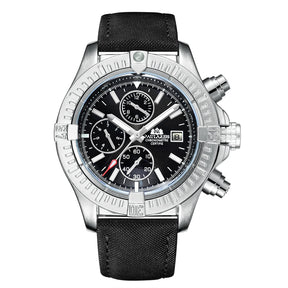 watches : Horloge Zwart - Automatisch Zelfopwindend in Zilver Zwart van Pantino