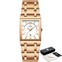 watches : Horloge Heren Volledig Goud - Luxe Quartz Polshorloge in Rose wit van Pantino