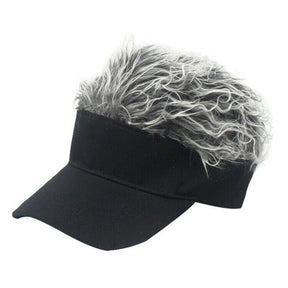 Sun Visor Cap : Flair haar Zonnevizier Cap - Grijs in Grijs van Pantino