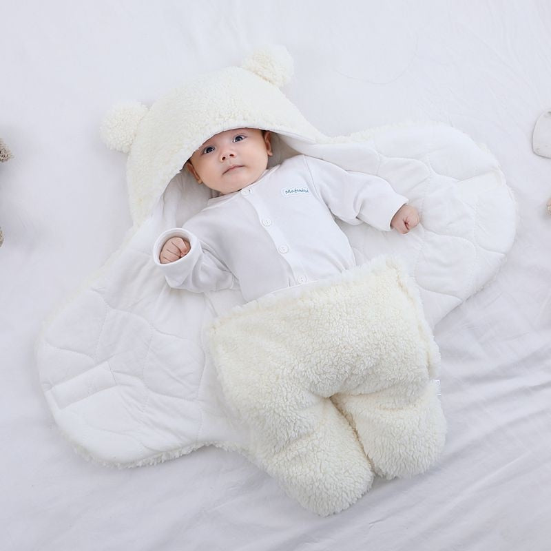 pets : De Bear Blanket - Meest Knusse en Veilige Slaap - Parel Wit in Parel Wit van Pantino