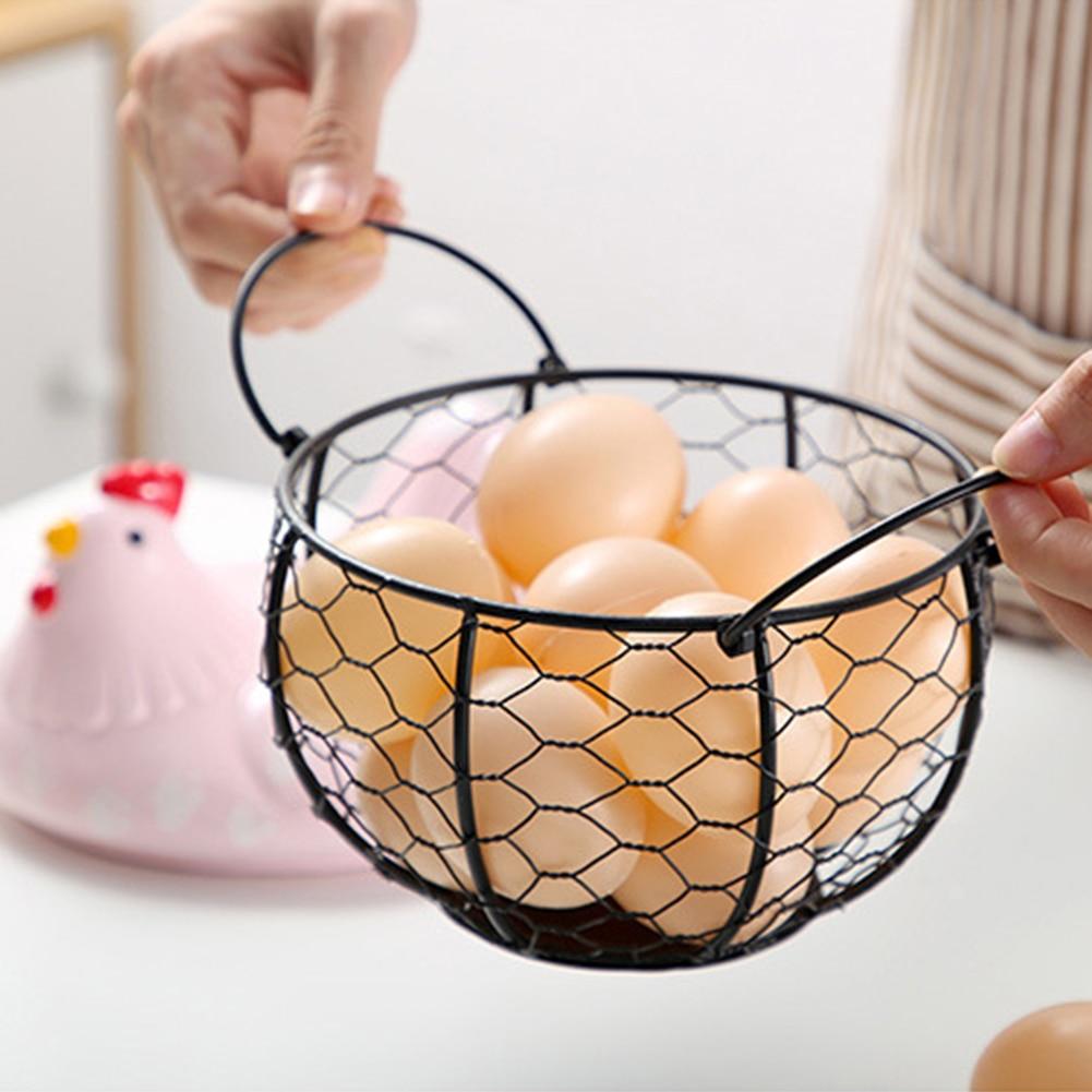 home & garden : Keramisch Eier Bewaarmandje - Wit in van Pantino