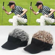 Sun Visor Cap : Flair haar Zonnevizier Cap - Grijs in Bruin van Pantino