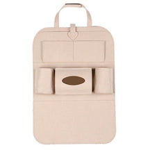 Car Seat Organizer : Auto Achterbank Opbergzak Organisator - Donker Grijs in Beige van Pantino