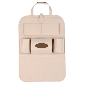 Car Seat Organizer : Auto Achterbank Opbergzak Organisator - Donker Grijs in Beige van Pantino