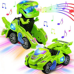 other : DinoCar - Dinosaur-Transformerende Bagdel - Blauw in van Pantino