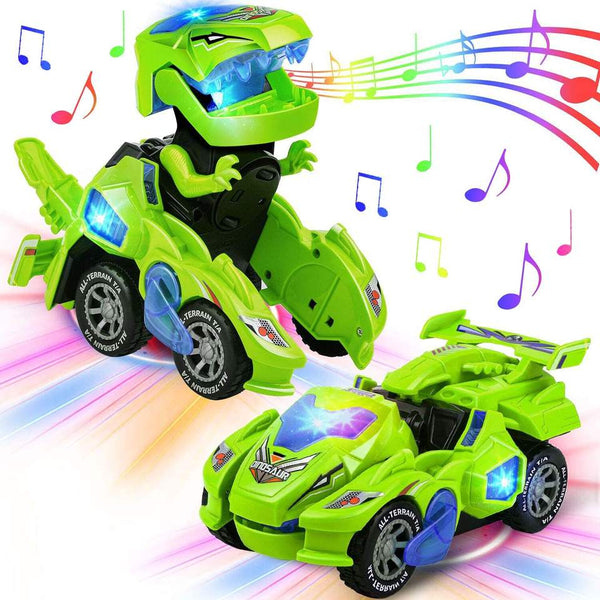 other : DinoCar - Dinosaur-Transformerende Bagdel - Blauw in van Pantino