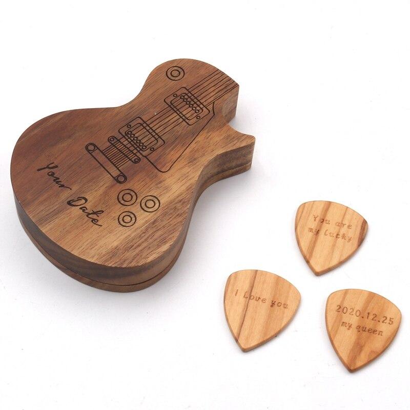 Guitar Pick : Gegraveerde Houten Gitaar Picks in van Pantino