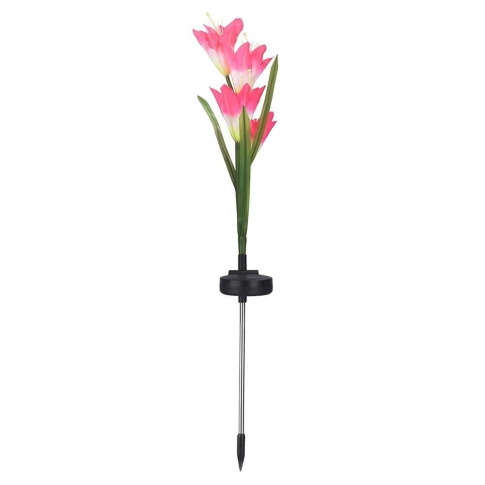 outdoor equipment : Lelie Zonne-Tuinpaal Licht - Paars in Roze van Pantino