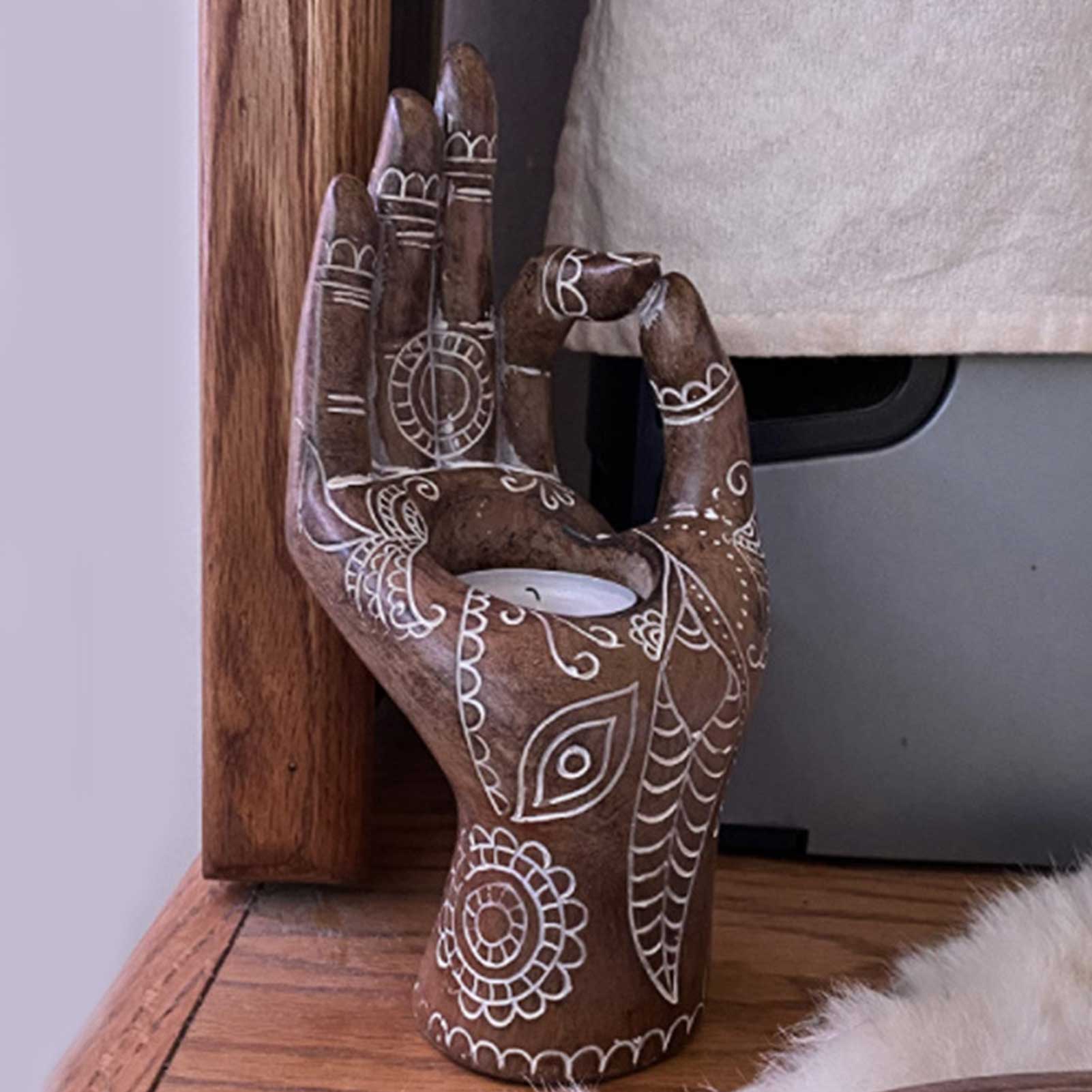home & garden : Boeddha Hand Kaarsenhouder in van Pantino