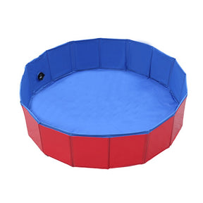 pets : Draagbaar Hondenzwembad Baby Kant - Blauw in van Pantino