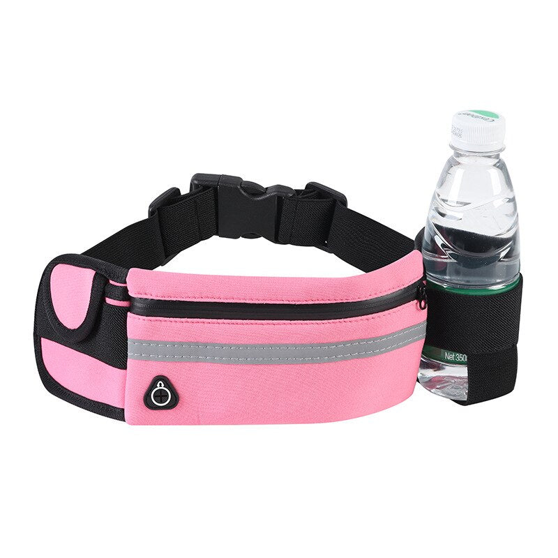 bags : Flex Running Bag Waterdicht - Zwart in Roze van Pantino