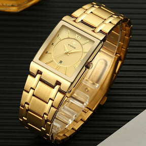 watches : Horloge Heren Volledig Goud - Luxe Quartz Polshorloge in van Pantino