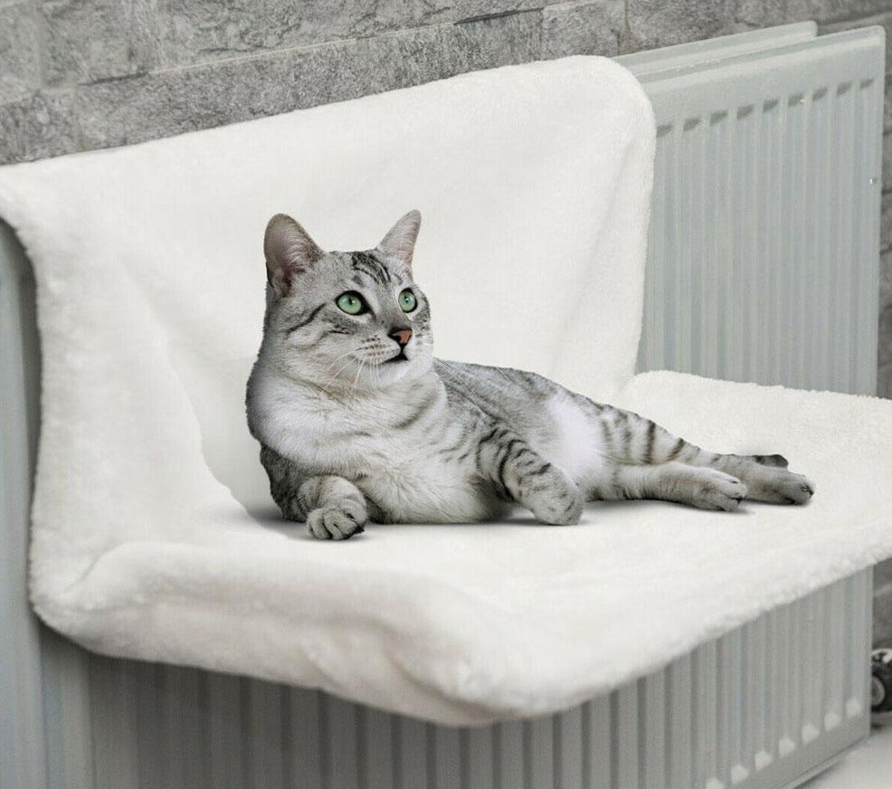 pets : Kat Radiator Hangmat Polyester - Zwart in Wit van Pantino