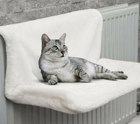 pets : Kat Radiator Hangmat Polyester - Zwart in Wit van Pantino