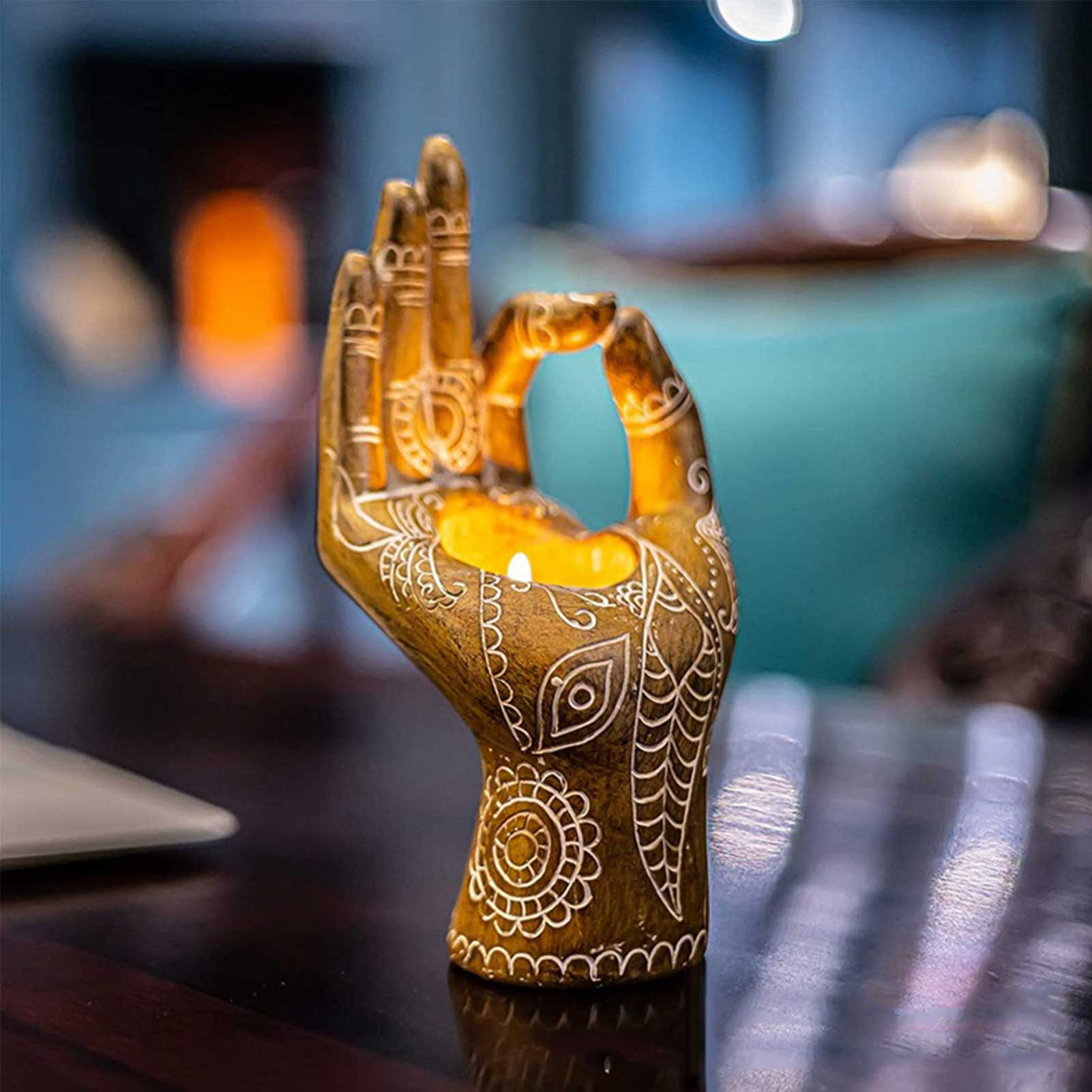 home & garden : Boeddha Hand Kaarsenhouder in van Pantino