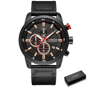 watches : Horloge Heren Zwart - Curren Chronograaf Polshorloge voor in Zwart van Pantino