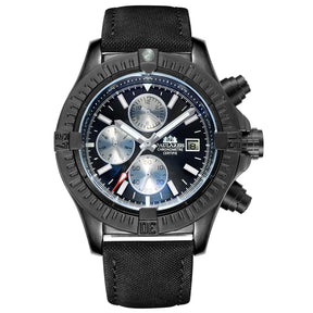 watches : Horloge Zwart - Automatisch Zelfopwindend in Zwarte Panda van Pantino