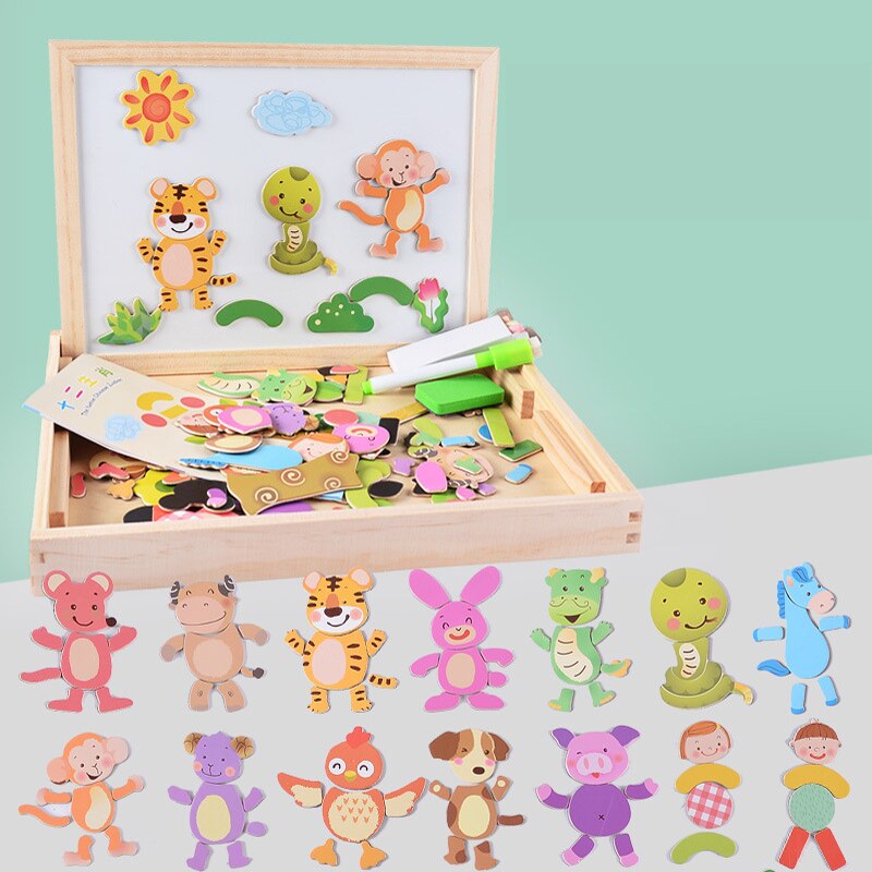 other : Magnetisch Teken - En Puzzelbord Kinderen in van Pantino