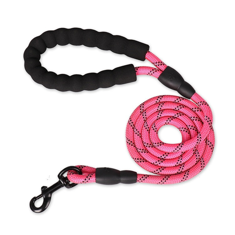 pets : Reflecterende Honden Riem - Wandel 's Avonds Veilig met Jouw Trouwe Viervoeter - Rood in Roze van Pantino