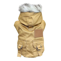 pets : Honden Winterjas - Khaki in Khaki van Pantino