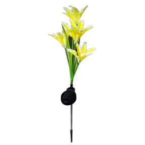 outdoor equipment : Lelie Zonne-Tuinpaal Licht - Paars in Gele Lelie van Pantino