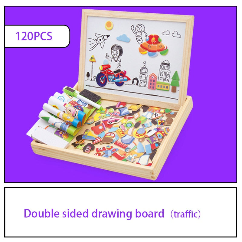 other : Magnetisch Teken - En Puzzelbord Kinderen in van Pantino