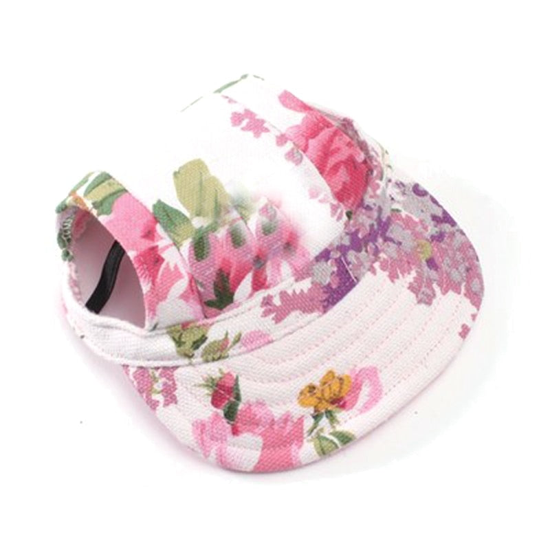 pets : Hondenmand Rond Canvas Grijs - Comfortabel & Duurzaam Hondenbed voor Kleine tot Middelgrote Honden in bloemen van Pantino