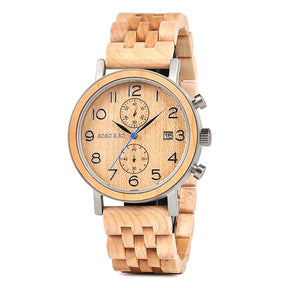 watches : Horloge Dames Beige - Herenhorloge in Hout en Staal Roestvrij Staal in Beige van Pantino