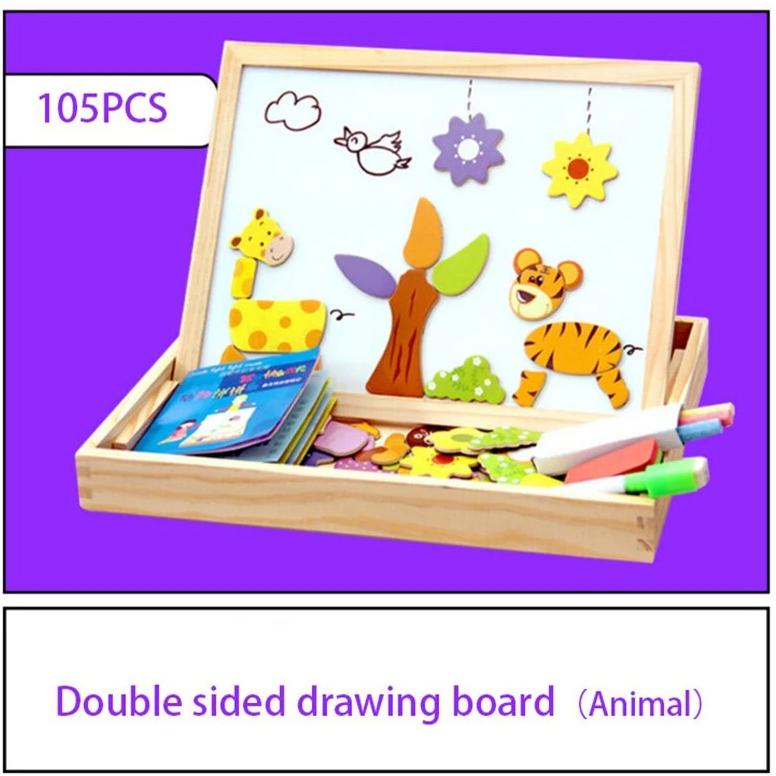 other : Magnetisch Teken - En Puzzelbord Kinderen in van Pantino