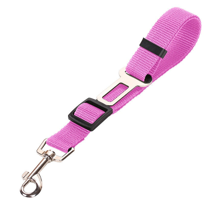 pets : Hond Auto Veiligheidsgordel - Rood in Roze van Pantino