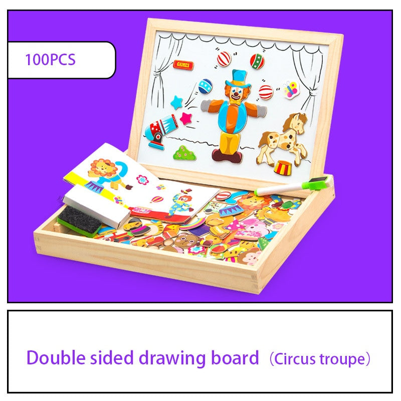 other : Magnetisch Teken - En Puzzelbord Kinderen in van Pantino