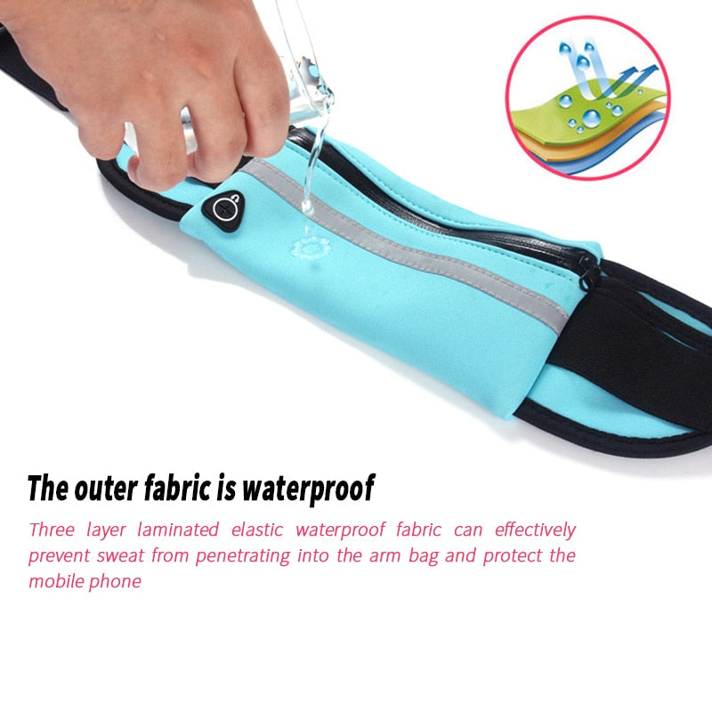 bags : Flex Running Bag Waterdicht - Zwart in van Pantino