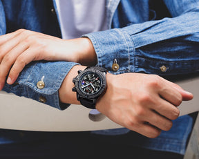 watches : Horloge Zwart - Automatisch Zelfopwindend in van Pantino