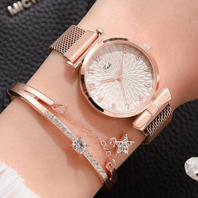 watches : Horloge met Magnetische Band Dames Goud in van Pantino