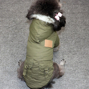 pets : Honden Winterjas - Khaki in van Pantino