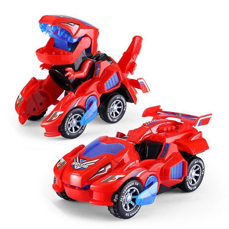 other : DinoCar - Dinosaur-Transformerende Bagdel - Blauw in Rood (4 beschikbaar) van Pantino