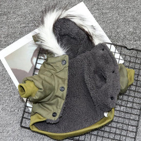 pets : Honden Winterjas - Khaki in van Pantino