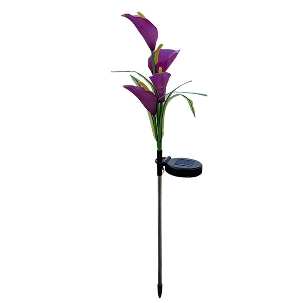 outdoor equipment : Lelie Zonne-Tuinpaal Licht - Paars in Calla Lelie van Pantino