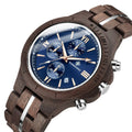 Horloge Heren Olijf - Houten