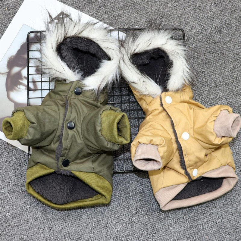 pets : Honden Winterjas - Khaki in van Pantino