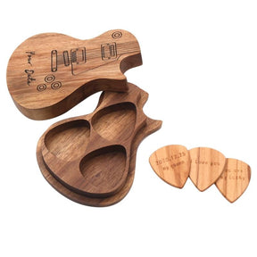 Guitar Pick : Gegraveerde Houten Gitaar Picks in van Pantino