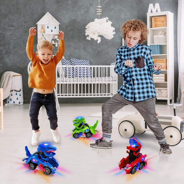 other : DinoCar - Dinosaur-Transformerende Bagdel - Blauw in van Pantino