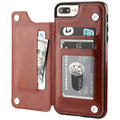 Portemonnee Zwart - IPhone Leren Hoesje
